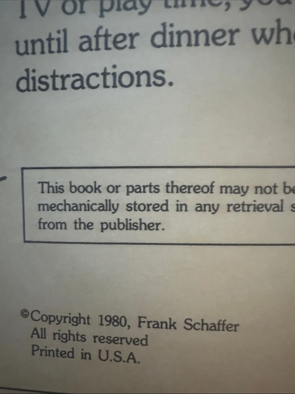 Frank Schaffer Getting Ready for Kindergarten Vintage 1980 Workbook NWOT School